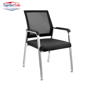 Chaise de bureau de direction moderne, best-seller, économique, en acier poli électroplaqué, poids 6,5 kg, avec cadre en acier et revêtement en cuir PU, réglable - Product Image 3