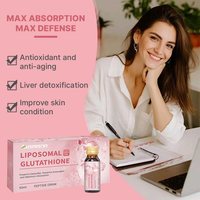 Ausreson OEM L-glutathion Liquide Réduit Anti-âge 1500mg Collagène Éclaircissant Supplément Liposomal Gouttes de L-glutathion