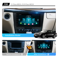 Autoradio tactile 8 pouces avec CarPlay sans fil, Android 14, 4G LTE pour W211 E200 E220 E240 E270 E280 W219 CLS350 CLS500 CLS55 2008