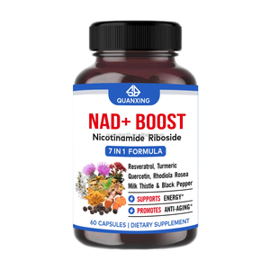 NAD+ Resveratrol Cúrcuma Quercetina de Alta Calidad para Adultos, Antioxidante, Antienvejecimiento, Salud Celular, Apoyo Energético, 60 Cápsulas - Product Image 1