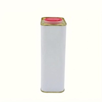 Bidon en fer blanc de 1000 ml de qualité alimentaire, opaque, avec bouchon verseur, impression personnalisée OEM pour l'emballage d'huile d'olive, d'huile d'avocat, de sirop