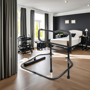 Hot Sale Senior <b>Bed</b> Assist <b>Rail</b> for Elderly Adults Safety <b>Side</b> Railings <b>Bed</b> Used Metal Size 80 Inches Long Patient Adjustable - Product Image 4