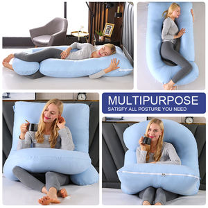 หมอนรองครรภ์รูปตัว J แบบเต็มตัว ผลิตตามสั่ง (OEM) สำหรับหญิงตั้งครรภ์ ดีไซน์สวยงาม รองรับหน้าท้อง ช่วยให้นอนหลับสบาย - Product Image 4