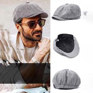 Sıcak Satış Kadın Erkek Açık Hava Özel Renk Logolu Pamuklu Dimili Kumaş Retro Vintage Bere Şapka - Product Image 4