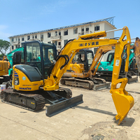 Mini-excavatrice sur chenilles Komatsu PC40 d'occasion, 4 tonnes, hydraulique, avec pompe de boîte de vitesses et roulement – Équipement de construction testé d'origine japonaise