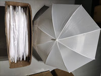Parapluie de studio photo professionnel pour intérieur, 33 pouces, pliable, translucide, blanc doux, réflecteur, boîte à lumière parapluie
