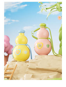 La <span class=keywords><strong>gourde</strong></span> Yuanqi est une bouteille d'eau de sport portable de grande capacité, de qualité alimentaire, pour enfants, à l'aspect haut de gamme - Product Image 5