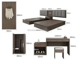 Factory Direct Sale Modern Luxury Hotel Bedroom Furniture Set 5 Star Standard Hotel Room Furniture Bed <b>Panel</b> <b>Headboard</b> for Sale - Product Image 1