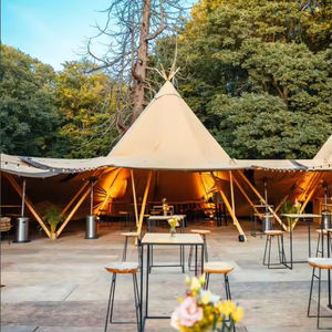8m 10m 12m 15m <span class=keywords><strong>Prix</strong></span> le plus bas Tentes tipi indiennes résistantes <span class=keywords><strong>d</strong></span>'extérieur Tente tipi imperméable à l'eau <span class=keywords><strong>Yourte</strong></span> tendue pour les tentes de fête de mariage - Product Image 3