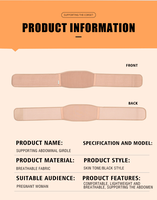 Ceinture de soutien de maternité personnalisée pour femmes enceintes orthèse abdominale en coton épaissi pour soulager les abdominaux Protection contre les douleurs dorsales