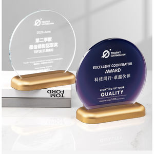 Trofeo in Cristallo Rotondo DEMO, Premio per Cerimonie di Arte/Donazioni Benefiche, Artigianato in Cristallo Fatto a Mano di Alta Gamma - Product Image 6