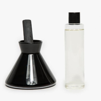 200ml Style nordique cône forme mat noir parfum verre aromathérapie roseau diffuseur bouteille pour chambre Air frais maison décorative