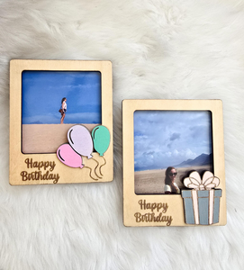 Cadeaux de réfrigérateur personnalisés écologiques pour la famille, faits à la <span class=keywords><strong>main</strong></span>, couleur personnalisée, anniversaire de la famille, fête <span class=keywords><strong>des</strong></span> pères, MDF magnétique pour réfrigérateur - Product Image 2