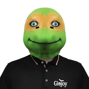 Máscara de Látex de las Tortugas <span class=keywords><strong>Ninja</strong></span>, Divertido Disfraz de Cabeza de Animal para Halloween, Cosplay, Fiesta, Accesorio Novedoso, Personalizable, Venta al Por Mayor - Product Image 1