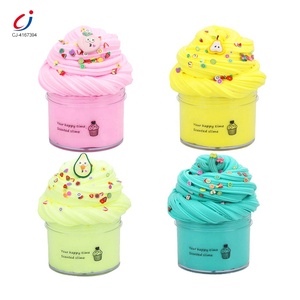 Kit de slime coloré et moelleux Chengji Crystal Mud, jouets créatifs DIY, slime scintillant, slime arc-en-ciel, slime bonbon de coton - Product Image 1