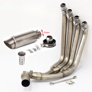 Sistema de escape para motocicleta CB650F <span class=keywords><strong>CB650R</strong></span> CBR650 CBR650F años 2014-2022, silenciador y tubo de conexión delantero - Product Image 2