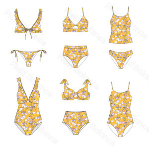 Oem صديقة للبيئة ملابس سباحة للسيدات معاد تدويرها مخصص بدلة حمام بيكيني تصنيع مجموعة ملابس السباحة البائع الشركة النساء مع الشعار - Product Image 1