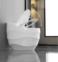 Vente en gros d'articles sanitaires de style moderne directement de l'usine Toilette de salle de bain en forme d'oeuf de couleur une pièce Ensemble de toilette de salle de bain