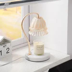 Nova Venda Quente Derretendo Cera Incenso Queimador Noite Lâmpada Vela Perfumada Aquecedor com Temporizador/Interruptor Dimmer