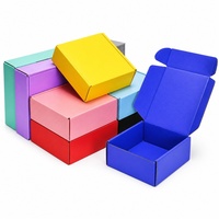 Boîte d'expédition laminée personnalisée, boîte en papier pliable écologique et biodégradable pour l'expédition et l'envoi de colis e-commerce