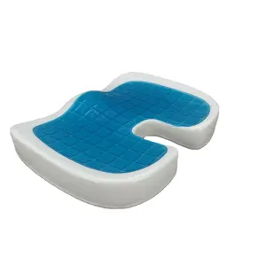 Гелевая Улучшенная подушка для сиденья, нескользящая ортопедическая гелевая Подушка U-образной формы для сиденья из пены с эффектом памяти