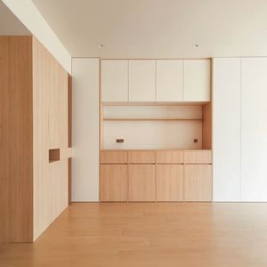 Meuble de rangement moderne sur mesure, meuble de restaurant, bois massif, protection de l'environnement - Product Image 4