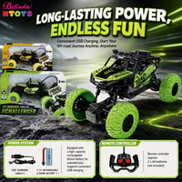 Voiture télécommandée électrique Belinda 1:20 RC Crawler en alliage, jouet télécommandé 27Mhz 5 canaux pour garçons, cadeau