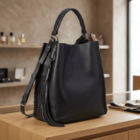 Tas Tangan Wanita Kulit Asli Model Clutch, Tren Fashion Terbaru, Dapat Dikustomisasi, Ritsleting, Tahan Air, Kapasitas 1L, Dua Pegangan, Cocok untuk Perjalanan