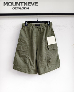 Pantaloncini Cargo da <span class=keywords><strong>Uomo</strong></span> in Denim Morbido, Taglie Forti, Mezzi Lunghi, Casual con Multi-Tasche per l'Estate - Product Image 3