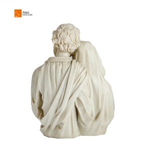 Fábrica al por mayor Color marfil poliresina religiosa Virgen María San José estatuas Sagrada Familia estatuilla resina artesanía arte modelo - Product Image 3