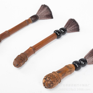 Cepillo para tetera de raíz de bambú con cerdas suaves, accesorio para la ceremonia del té, limpieza del hogar - Product Image 5
