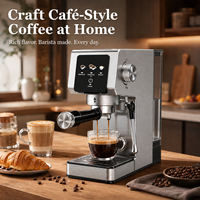Cafetera Inteligente con Panel Táctil, 20 Bares, Cafetera Profesional para Espresso, Latte y Cappuccino