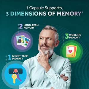 Suplemen Kapsul OEM Memory <span class=keywords><strong>Brain</strong></span> Booster untuk Fokus, Kejernihan, Energi & Tidur 30 Kapsul untuk Pria & Wanita Dewasa - Product Image 4
