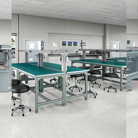Banc de laboratoire antistatique au design moderne Table de travail industrielle ESD pour l'assemblage électronique dans les hôpitaux et les ateliers