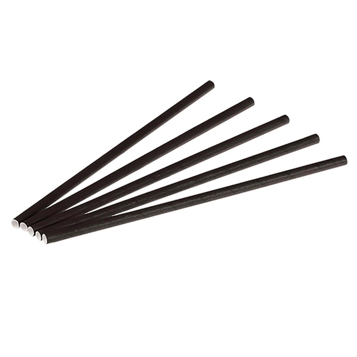 Biodegradable Paper Straw, Brown, 21 cm x 6 mm in diameter