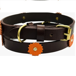 ปลอกคอสุนัขหนังสีดำสุดหรูระดับไฮเอนด์นุ่มดีไซน์ยุทธวิธีปลอกคอฝึกแบบอินเดีย - Product Image 2