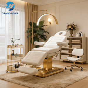 New Design Custom Beauty Salon Black Eyelash Facial Chair Massage Bed Modern Curved Saloon Cosmetic <strong>Lash</strong> Bed for Sale - Product Image 1