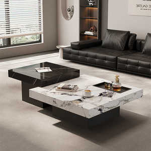 Phong cách Ý tối giản đá phiến Bàn cà phê, ánh sáng sang trọng, đá cẩm thạch tối giản hiện đại, phòng khách Cỡ Nhỏ - Product Image 4