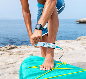 Laisse enroulée AQUATONE SUP, fixation sécurisée et libération rapide, <span class=keywords><strong>sangle</strong></span> de <span class=keywords><strong>cheville</strong></span>, laisse de surf, accessoires de sports nautiques, laisse de SUP - Product Image 2