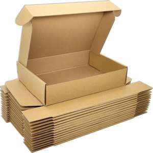 Cajas de Correo Corrugadas Reciclables Personalizadas de Primera Calidad |   Empaque de Envío de Papel Kraft Resistente - Product Image 4