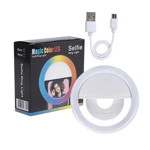 Rechargeable Colorful Self Ring Light LED Magic Color LED Soft Ring Light