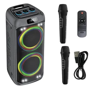 <span class=keywords><strong>Speaker</strong></span> Bluetooth Nirkabel Daya Tinggi ABS-8213 Dengan Mikrofon Nirkabel, <span class=keywords><strong>Speaker</strong></span> Karaoke Pesta, Lampu Api, Audio Luar Ruangan - Product Image 1