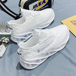 Chaussures de course décontractées à lacets pour hommes, légères, printemps-été, confortables, pour la salle de sport, le jogging, doublure douce, amorti, semelle intermédiaire en EVA - Product Image 4