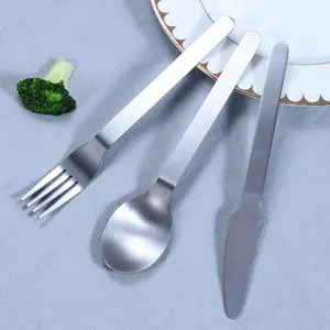 Camping Set Of Picnic Travel Cutlery Set Stainless Steel Rust And Corrosion Resistant Knife Fork And Spoon Set With Case