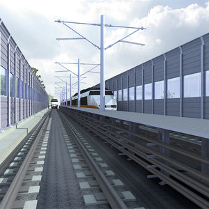 Nouvelle barrière acoustique en acier galvanisé Clôture Barrière acoustique de <span class=keywords><strong>jardin</strong></span> Prix de la barrière acoustique routière et ferroviaire - Product Image 2