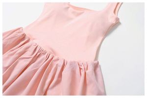 Custom Comfortable Breathable Quick Dry Tank <b>Top</b> Tennis Dress Women Outdoor Running Fitness Built-In Shorts Front 100% Polyester - Product Image 6