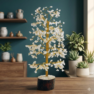 Árbol de la Fortuna de Cuarzo Transparente, Artesanía en Alambre con Piedras Preciosas, Bonsái de Cristal Hecho a Mano, Decoración para el Hogar, Regalo de Boda - Product Image 2