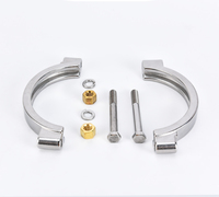 Abrazadera Ajustable Personalizable de Acero Inoxidable 304 Pulido de Alta Resistencia - Conforme a GMP, Alta Presión, Comercial/Industrial