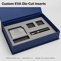 Maßgefertigte Starre Magnetische Geschenkbox mit Klappdeckel-Verschluss Verpackung EVA-Schaumstoffeinlage Großhandel für Firmen-Willkommenspaket