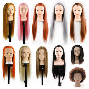 Rebecca หัวหุ่นผมมนุษย์สำหรับผู้เรียน,หัวฝึกหัดทำสีผมม้วนเป็นลอนเหล็กฟอกขาวสำหรับฝึกตัดผม